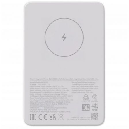 Xiaomi Magnetic Power Bank 5000mAh WPB0507 Blanco